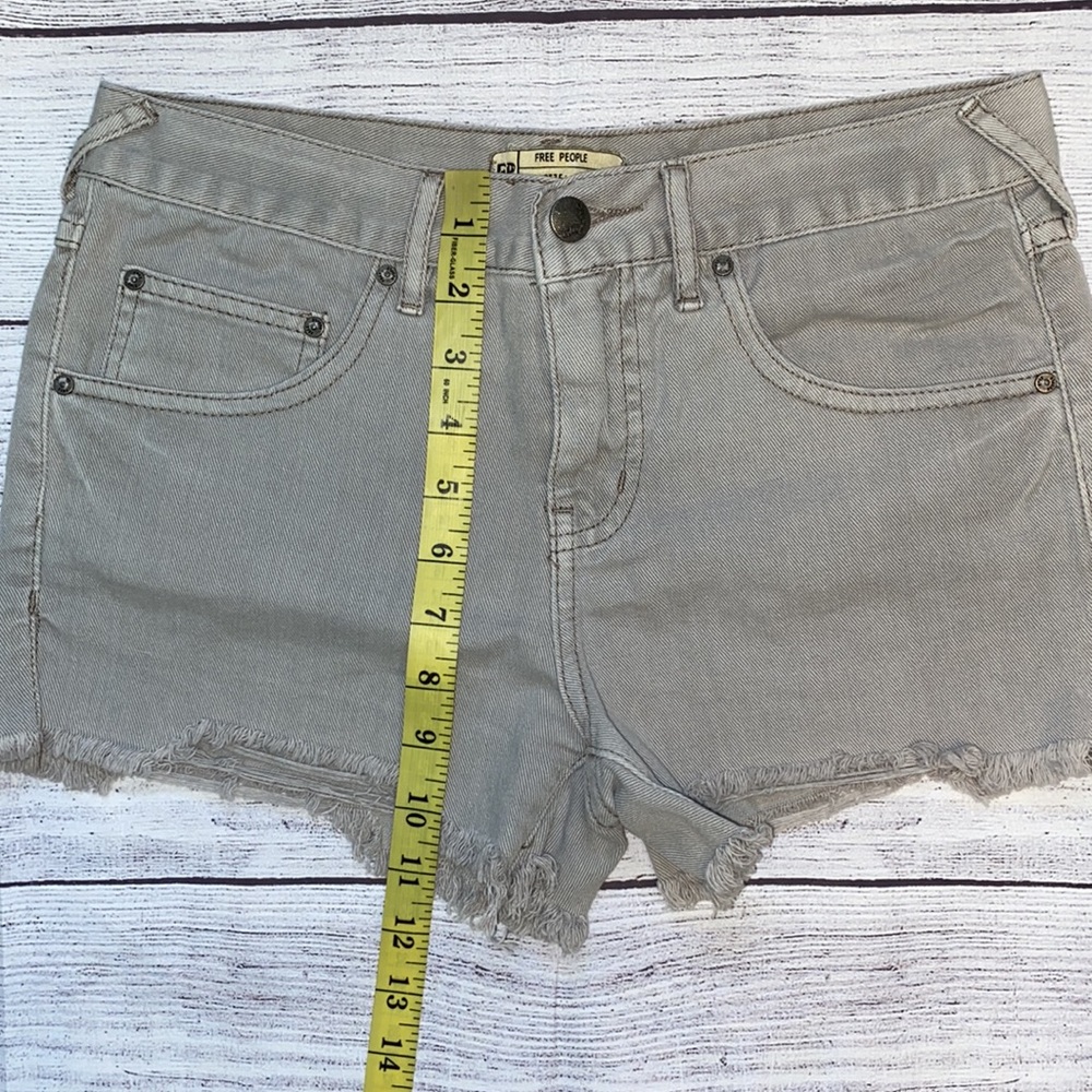 Free People Gray Denim Shorts - Picture 9 of 10